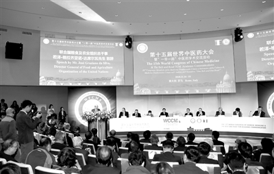 第十五屆世界中醫藥大會在羅馬開幕