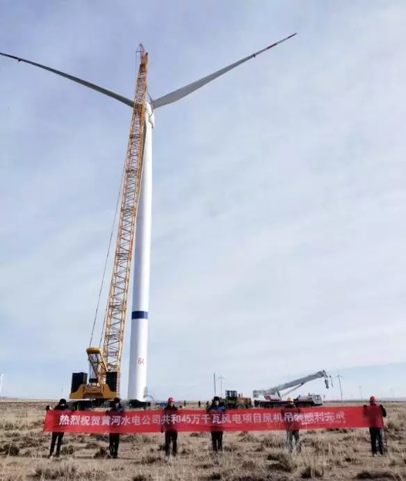 國內單體容量最大風電項目完成吊裝，采用多項領先技術