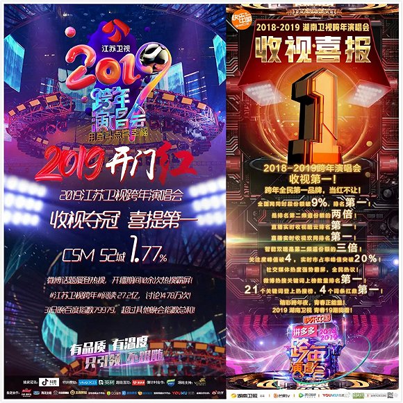 2家衛視13場晚會，復盤2019跨年大混戰"